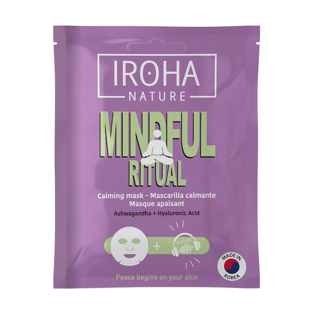 Заспокійлива тканинна маска для обличчя Iroha Nature Mindful Ritual Calming Mask, 20 мл